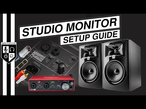 How To Connect Studio Monitors [Placement, Cables, & Settings] w/ Focusrite Scarlett 2i2 3rd Gen