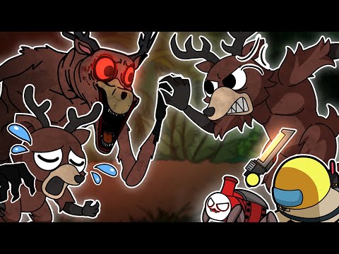 99 nights in the forest vs CHOO CHOO CHARLES & GHOSTBUSTERS EP.2  I Among Us Animation