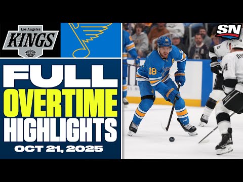 Los Angeles Kings at St. Louis Blues | FULL Overtime Highlights - October 21, 2025