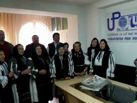 Colindătorii din Ohaba la redacţia ziarului Unirea 2011 Alba Iulia