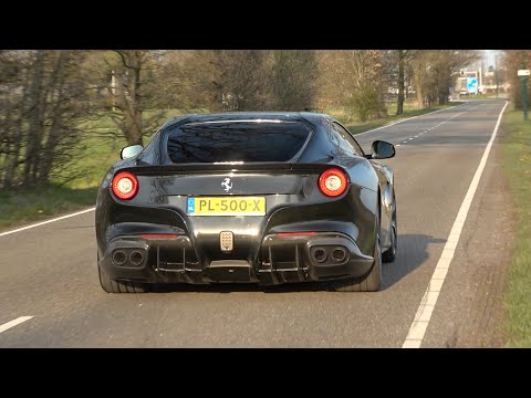 Ferrari F12 Berlinetta with Novitec Exhaust - Lovely V12 SOUNDS! Revs, Accelerations, Powerslide!
