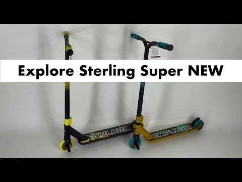 Самокат трюковый Explore Sterling Super золотой + пеги - фото 1 - id-p1186828232