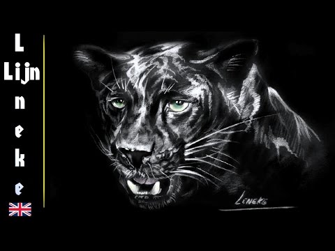 Easy BLACK PANTHER drawing for beginners