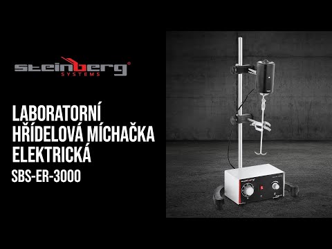 video - Laboratorní hřídelová míchačka elektrická 