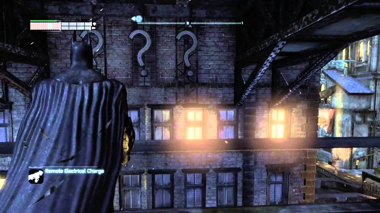 Batman: Arkham City Bowery Riddler Trophy #19 - YouTube