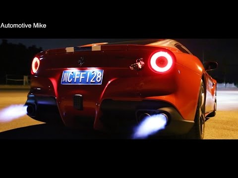 Ferrari F12Berlinetta w/ Armytrix Cat-Back Titanium Mufflers - Loud Revs & Flames