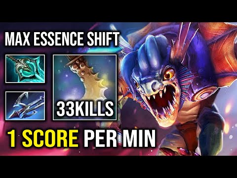 CRAZY Disperser + Harpoon 1 Score Per Min Slark Max Essence Shift 7.33 Super OP Carry Dota 2