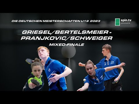 N. Pranjkovic/T. Schweiger - M. Griesel/A. Bertelsmeier I Mixed-Finale DM U19 2023
