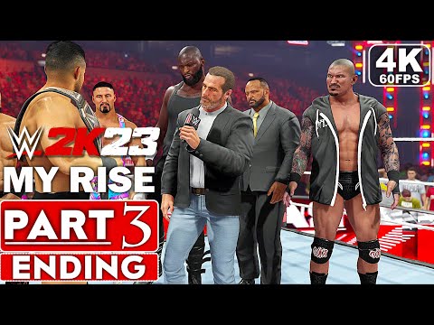 WWE 2K23 MyRise ENDING Gameplay Walkthrough Part 3 FULL GAME [4K 60FPS PS5] - No Commentary