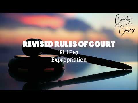 Revised Rules of Court Rule 67 Audio Codal
