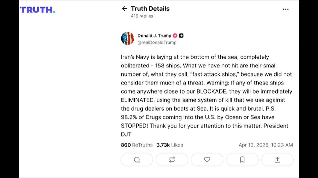 Video | Trump warns Iran boats breaching US blockade will be 'eliminated' | AFP