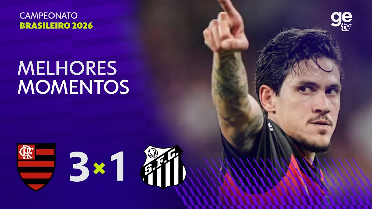 Flamengo vira sobre Santos no Maracanã e Pedro entra para a história do clube