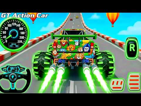 Mega Ramp Monster Car Racing 3D - Extreme Car Stunts -Android Gamepla #MegaRamp #3DGames #CarRacing