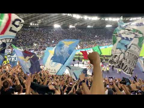 ULTRAS LAZIO Festa Curva Nord “Lazio is on fire” finale partita Lazio Inter 3-1 26/8/2022 SS LAZIO