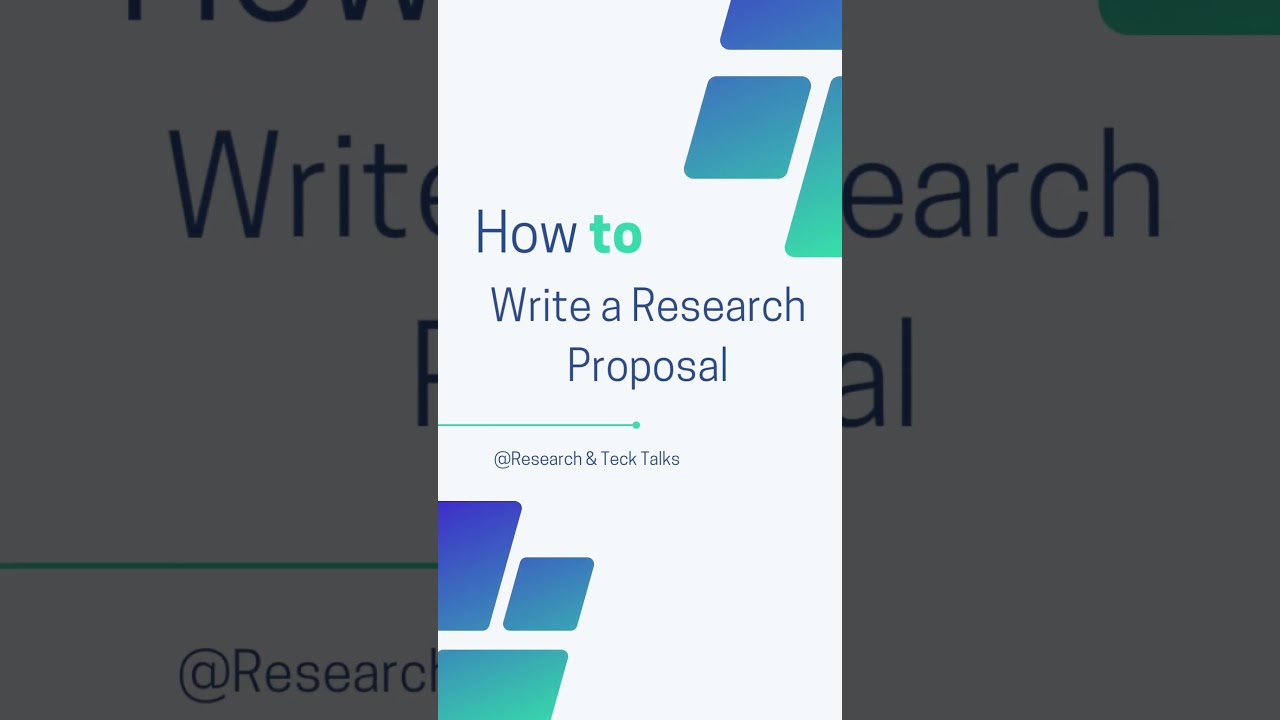How to write a research proposal | how to write research proposal