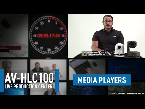 AV-HLC100 Live Production Center: Built-in Media Players (Clips|Stills)