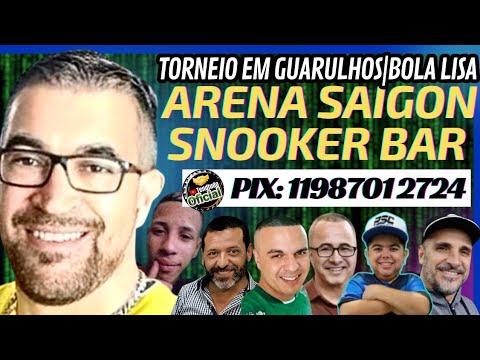 𝗣𝗔𝗥𝗧𝗘 𝟯:TORNEIO ARENA SAIGON SNOOKER BAR (GUARULHOS) 21|04|24 DOMINGO PIX DO CANAL: 1198701 2724