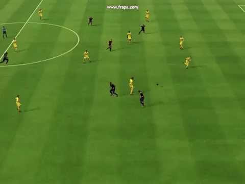 FIFA: counter attack n top left corner finish