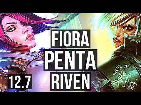 FIORA vs RIVEN (TOP) | Penta, 7 solo kills, 2.0M mastery, Legendary | BR Grandmaster | 12.7