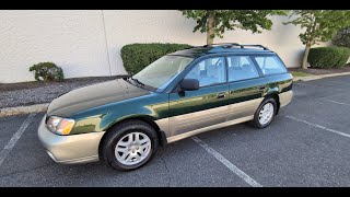 4K Review 2000 Subaru Outback AWD Wagon Virtual Test-Drive & Walk-around