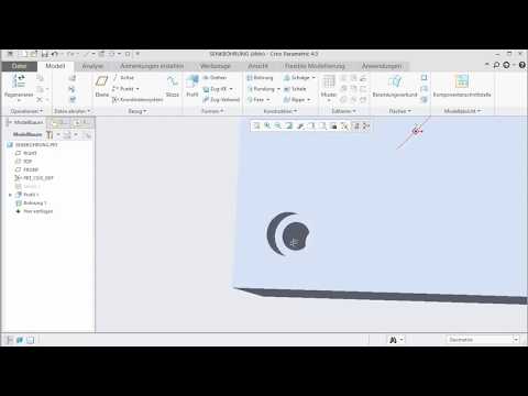 Creo parametric Senkbohrung erstellen