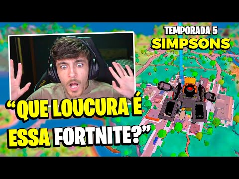 IMPOSSÍVEL! SUETAM TESTOU a TEMPORADA SIMPSONS no FORTNITE!
