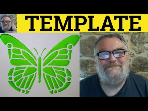 🔵 Template Meaning - Template Examples - Template Definition - Business English - Template