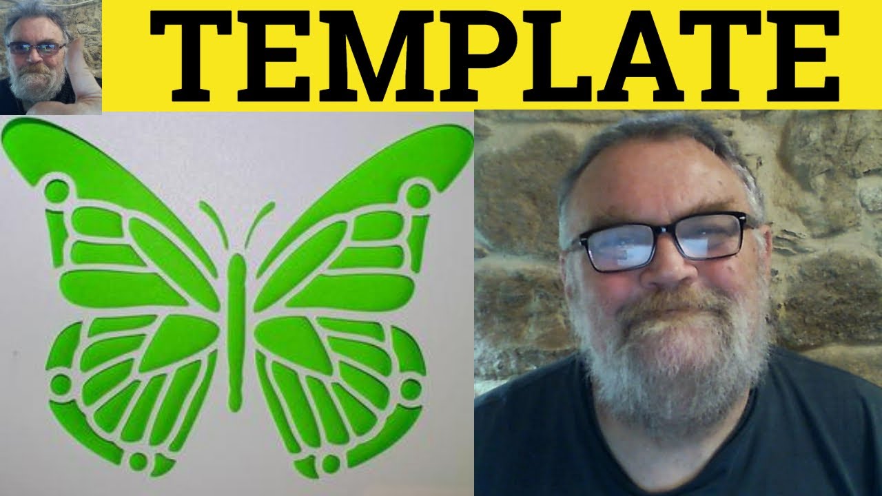 🔵 Template Meaning - Template Examples - Template Definition - Business English - Template