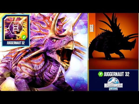 JUGGERNAUT 32 RELEASED NEW PLAYABLE BOSS!!! (JURASSIC WORLD)
