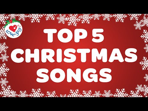 BEST 5 Top Christmas Songs with Lyrics 🎄 POPULAR Merry Christmas Music 🎅 2024