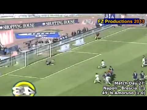 Serie A 2000-2001, day 27 Napoli - Brescia 1-1 (N.Amoruso goal)