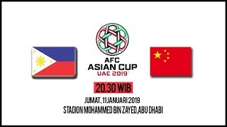 Link Live Streaming Piala Asia 2019 Filipina Vs China, Jumat Pukul 20.30 WIB