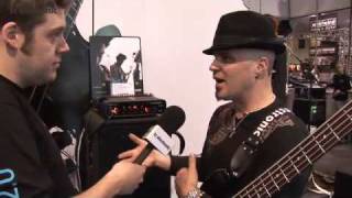 Sly Stone bassist Jesse Stern at TC Electronic's NAMM '09 booth.