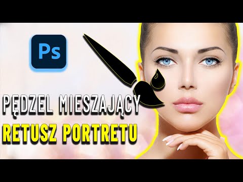 Jak używać pędzla mieszającego pracując na separacji częstotliwości | Kurs Retuszu Photoshop