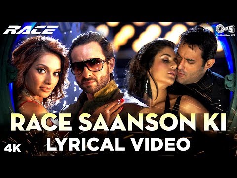 Race Saanson Ki Lyrical - Race | Saif Ali Khan, Bipasha Basu, Katrina Kaif & Akshaye Khanna | Pritam