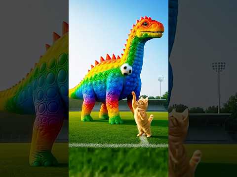 Giant Brontosaurus Pop It–Huge Satisfying Toy!🌈 SatisfyingToys #ASMRPopIt #StressRelief #FidgetToys