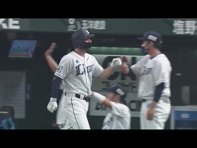 【2回裏】ライオンズ・スパンジェンバーグが2試合連続のホームランを放ち先制!! 2021/9/12 L-B