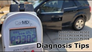Cylinder Misfire Code - Easy Diagnosis - P0300 P0301 P0302 P0303 P0304 P0305 P0306