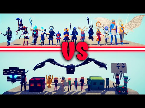 WIZARD TEAM vs MINECRAFT TEAM - Totally Accurate Battle Simulator | TABS