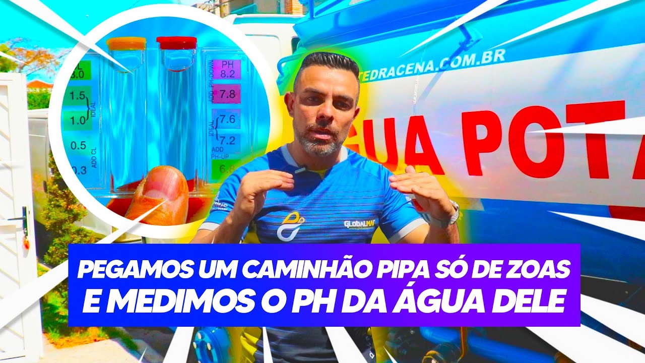ENCHEMOS UMA PISCINA COM ÁGUA DE CAMINHÃO PIPA E MEDIMOS OS PARÂMETROS
