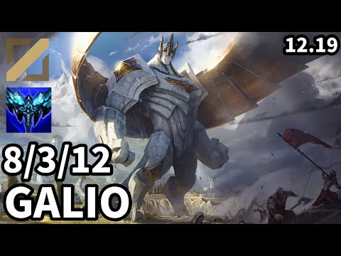 Galio Mid vs Talon - Ranked Grandmaster - Patch KR 12.19