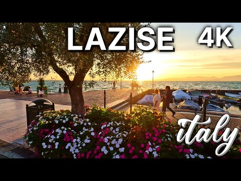 LAZISE - Lake Garda - Complete Tour 4K - Lago di Garda 2023 - Italy