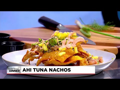 What's for dinner? Ahi tuna nachos