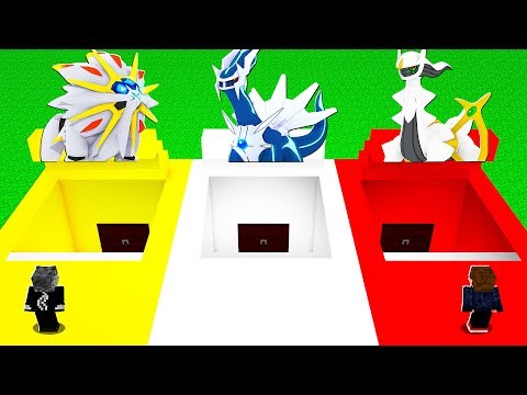 ESCOLHA A BASE SECRETA COM O MELHOR POKEMON LENDARIO DENTRO - MINECRAFT PIXELMON MOD