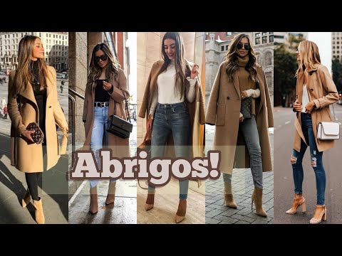 MODA PARA OTOÑO INVIERNO 2024 OUTFITS INFORMALES  CON ABRIGOS DE MODA