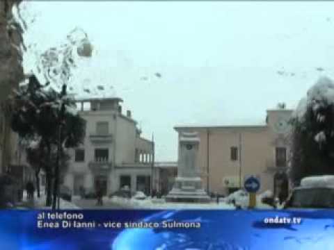 ONDA TG 18.01.2013 - ENEA DI IANNI SU SITUAZIONE NEVE A SULMONA