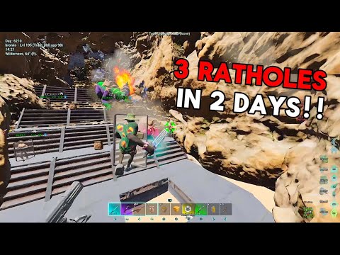Building OP Ratholes On Enemy Servers!! | Ark Survival Ascended | Official PvP￼ 2398