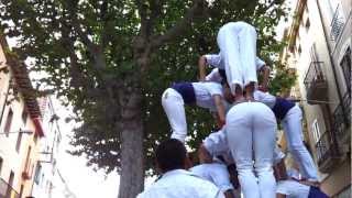 preview picture of video 'Falcons de Capellades -  2 x pira de 7 - acrobatic human towers from Penedès, Catalonia'