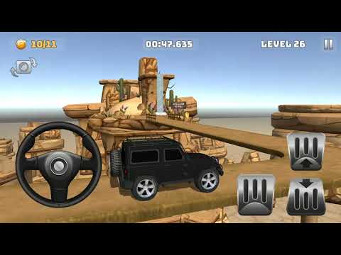 Mountain Climb 4x4: Black Jeep Wrangler Driving Impossible Stunts - Levels 21 to 30 Android Gameplay