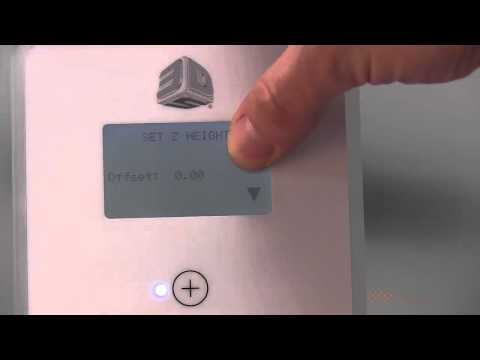 CubeX Video Tutorial - Z-Achsenkalibrierung